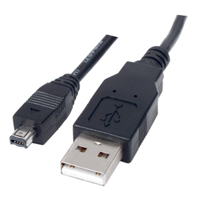USB kabel USB A (M) - Mini-USB 4pin (M) HIROSE